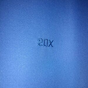 Wrangler 20x Competition Advanced Comfort Polo Shirt Blue Western Golf Men's Med